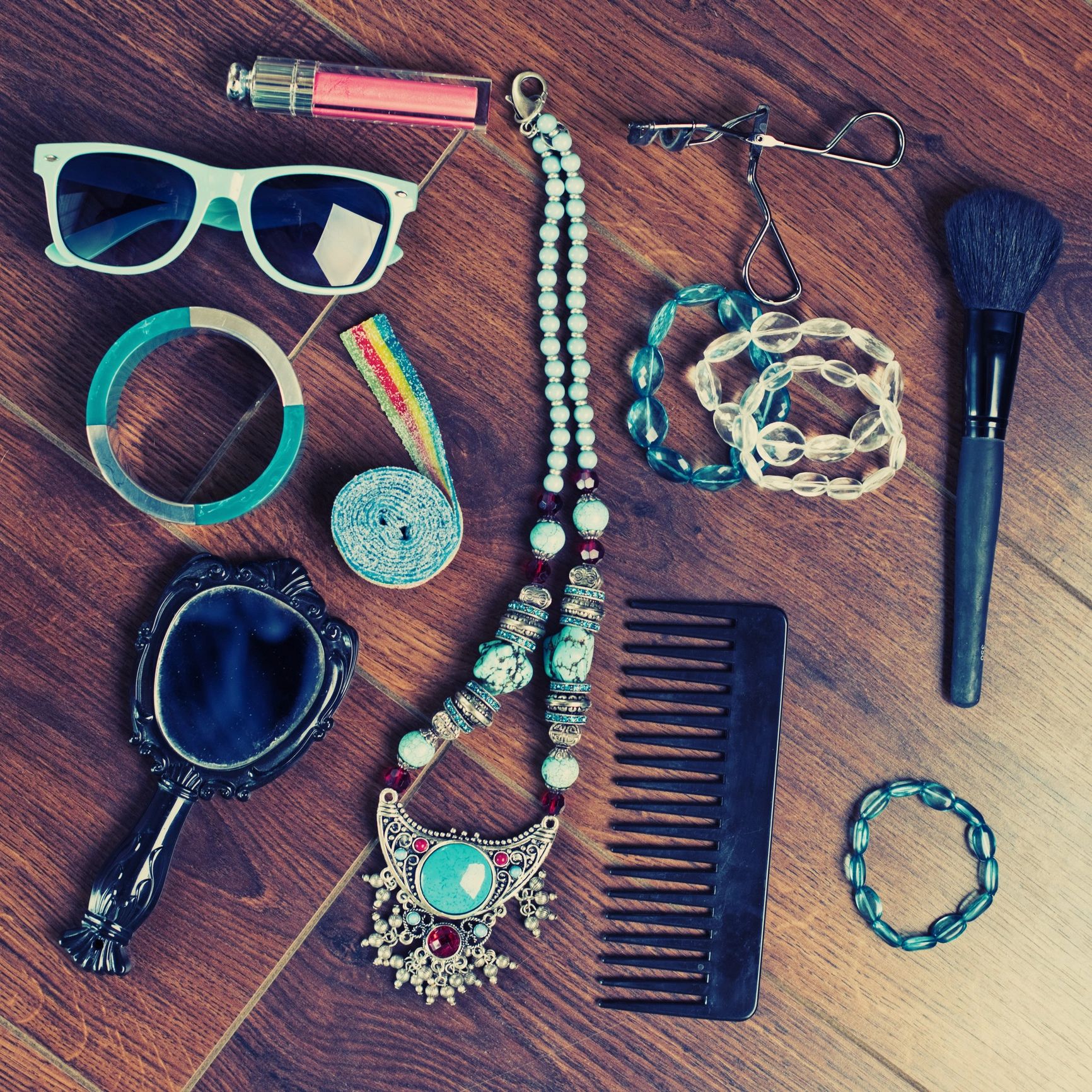 Minimal accessories close-up